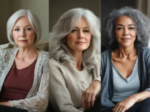 10 Chic Medium Haircuts for Women Over 50 With Gray Hair