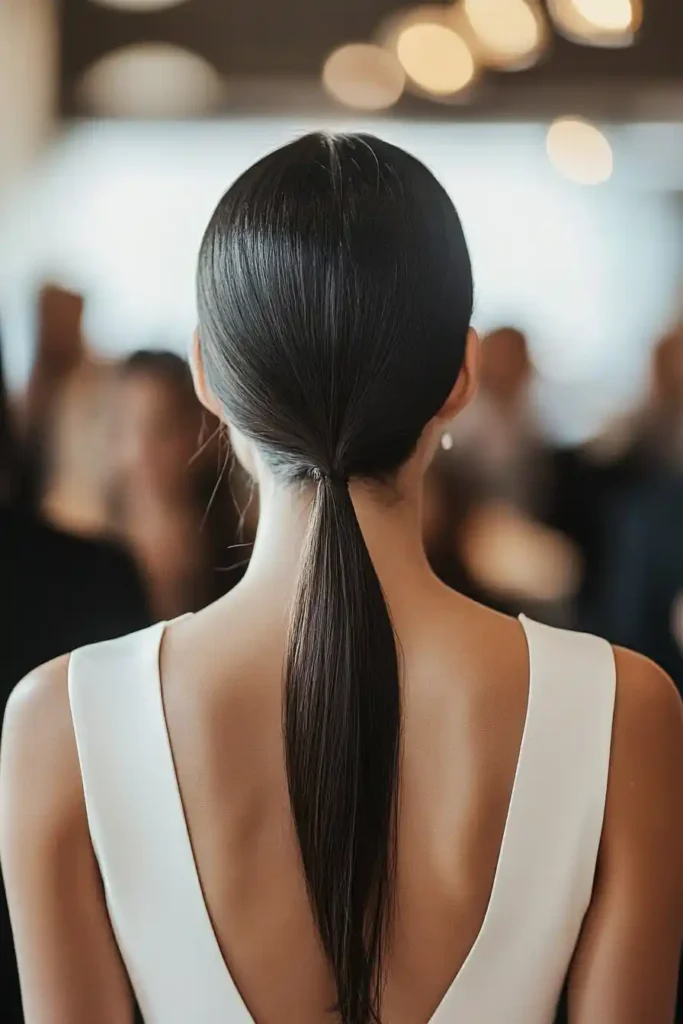 Sleek Low Ponytail