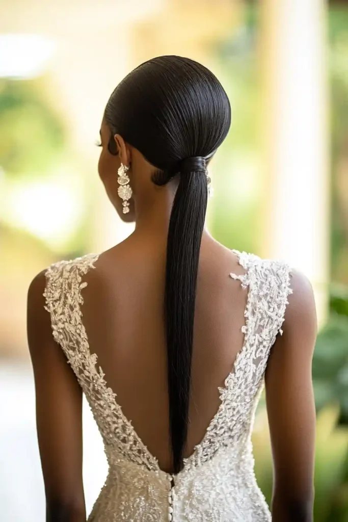 Sleek Low Ponytail