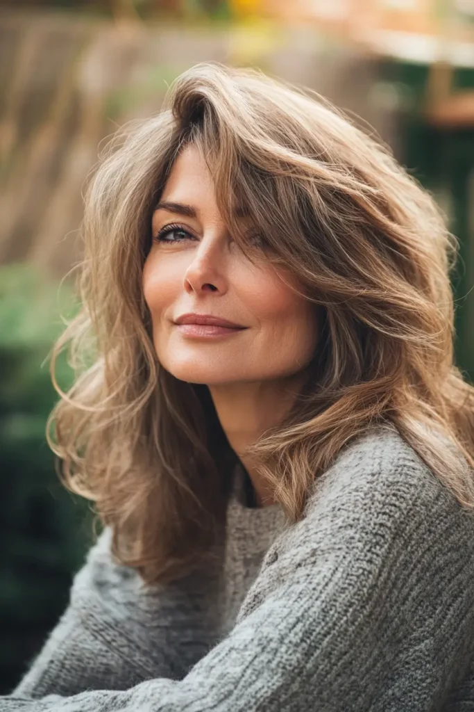 Layered Shoulder-Length Cut with Highlights